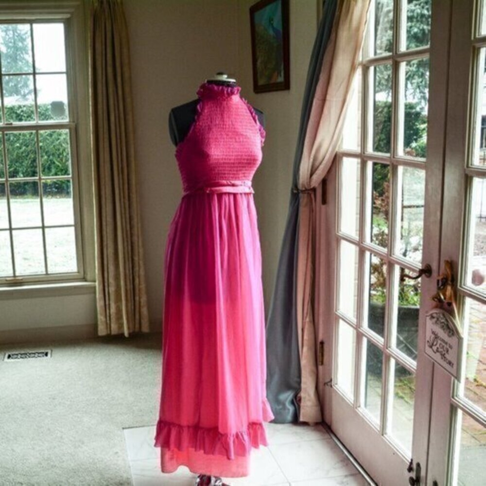 VINTAGE! Hot pink dress Marilyn Monroe style